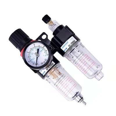 8mm AFC2000 διαχωριστής νερού και πετρελαίου Επεξεργαστής πηγής αερίου διπλό φίλτρο αέρα