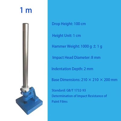 Δοκιμαστής αντίκτυπου ταινίας χρώματος / Δοκιμαστής αντίκτυπου σφυριού πτώσης - Δοκιμαστής αντοχής αντίκτυπου χρώματος επικάλυψης μετάλλων (Gb/T 1732)