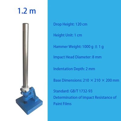 Δοκιμαστής αντίκτυπου ταινίας χρώματος / Δοκιμαστής αντίκτυπου σφυριού πτώσης - Δοκιμαστής αντοχής αντίκτυπου χρώματος επικάλυψης μετάλλων (Gb/T 1732)