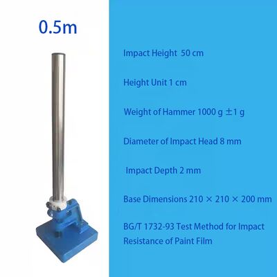 Δοκιμαστής αντίκτυπου ταινίας χρώματος / Δοκιμαστής αντίκτυπου σφυριού πτώσης - Δοκιμαστής αντοχής αντίκτυπου χρώματος επικάλυψης μετάλλων (Gb/T 1732)